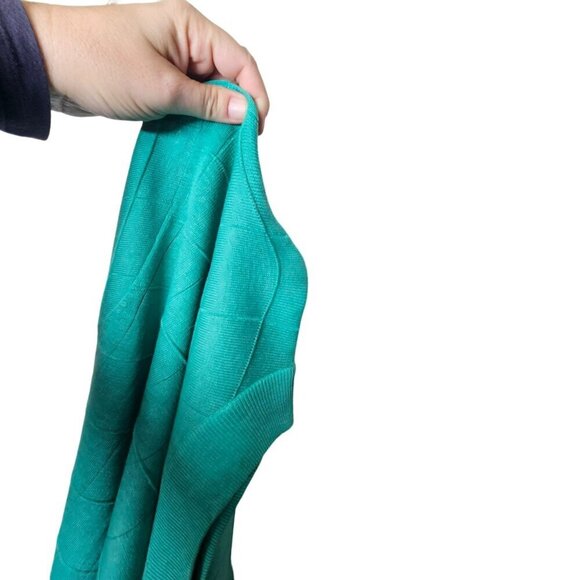 Paul Fredrick Green Textured Silk Knit Lightweight Sweater Half Sleeve Womens L - Picture 7 of 10